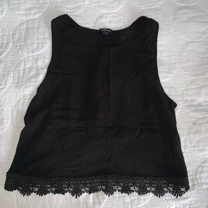 Black crop top